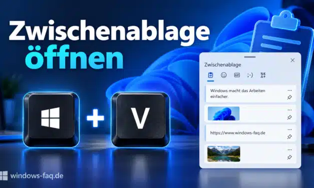 Zwischenablage öffnen in Windows 11 und 10