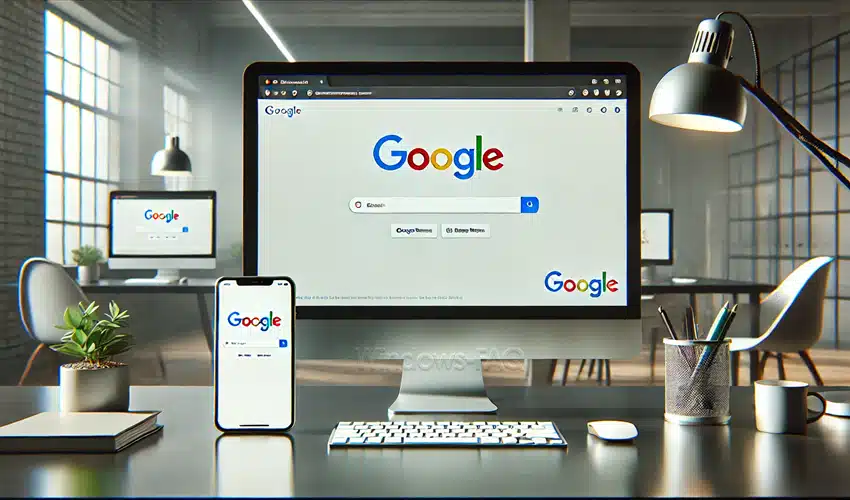 Browser auf PC und Smartphone
