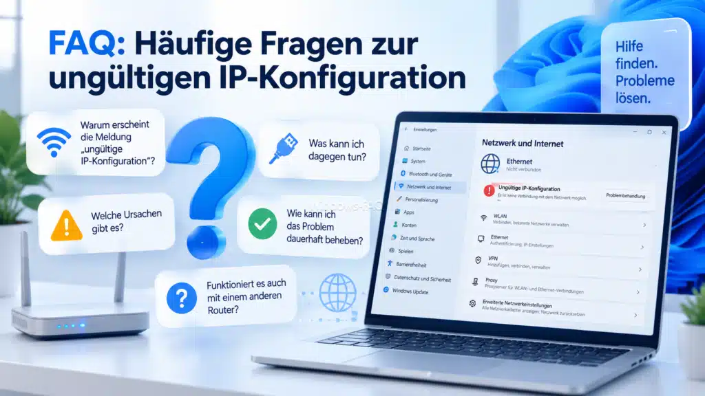 FAQ - Häufige Fragen zur ungültigen IP-Konfiguration