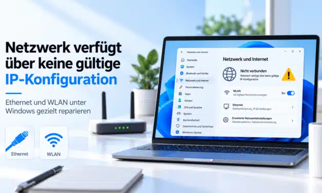 Netzwerk verfügt über keine gültige IP-Konfiguration: Hilfe