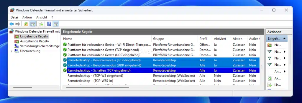 Remotedesktopverbindung