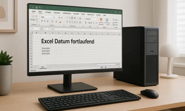 Excel Datum fortlaufend