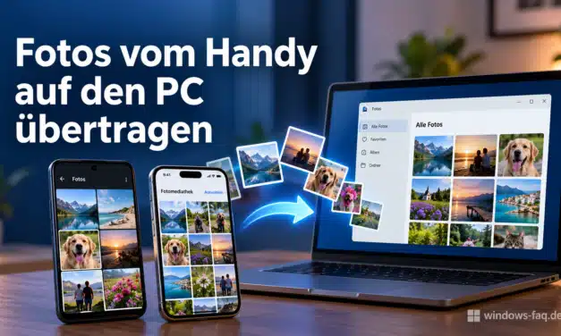 Fotos vom Handy auf den PC übertragen: Android und iPhone