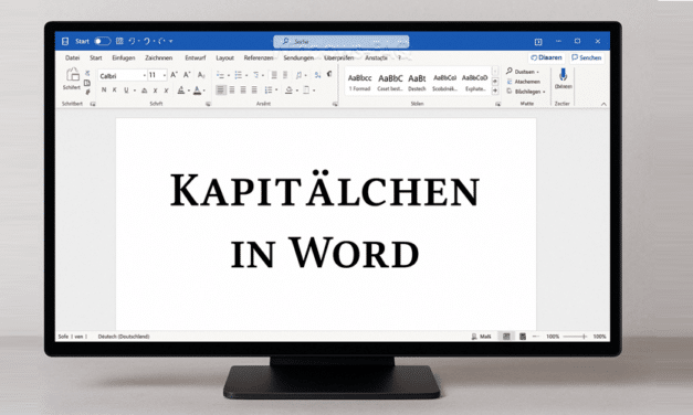 Kapitälchen in Word