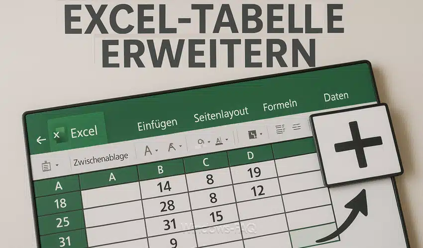 Excel Tabelle erweitern