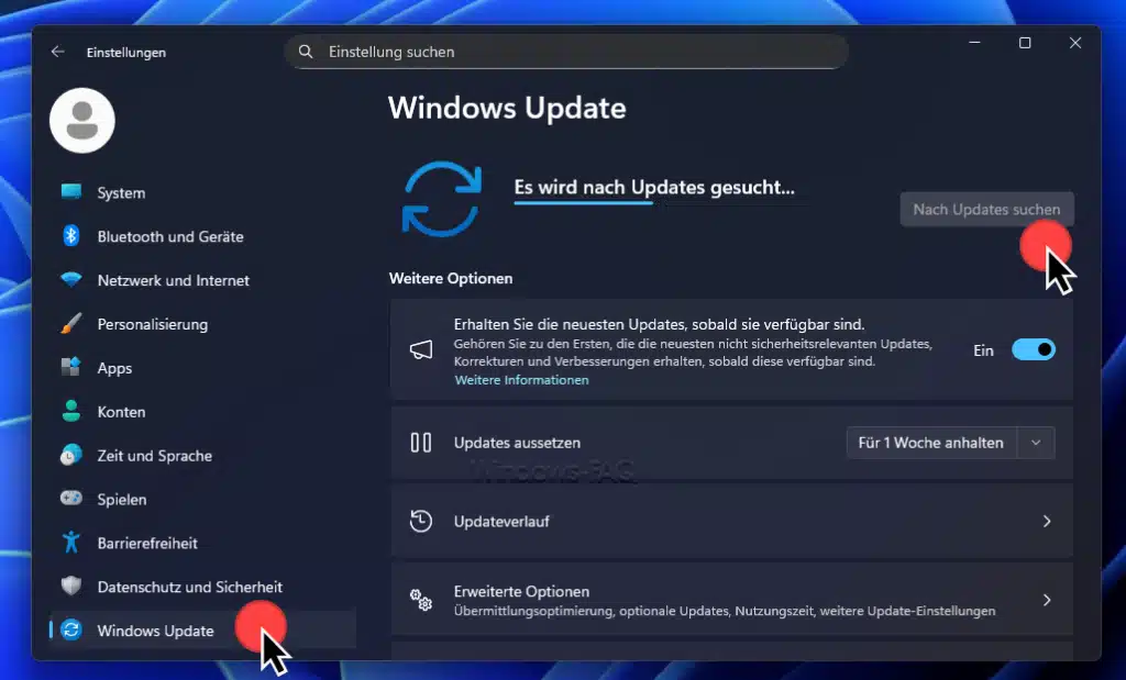 Windows 11 Update erzwingen Windows Updates
