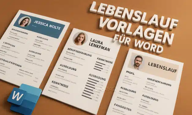 Lebenslauf Vorlagen für Word – das sind die Online-Alternativen
