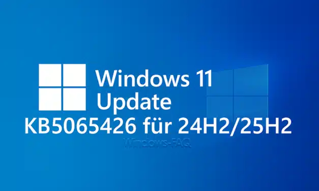 Windows 11 Update KB5065426 für 24H2/25H2