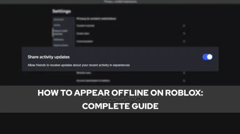 Offline in Roblox