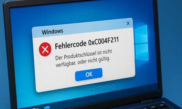 Windows Fehlercode 0xC004F211