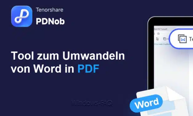 Tool zum Umwandeln von Word in PDF