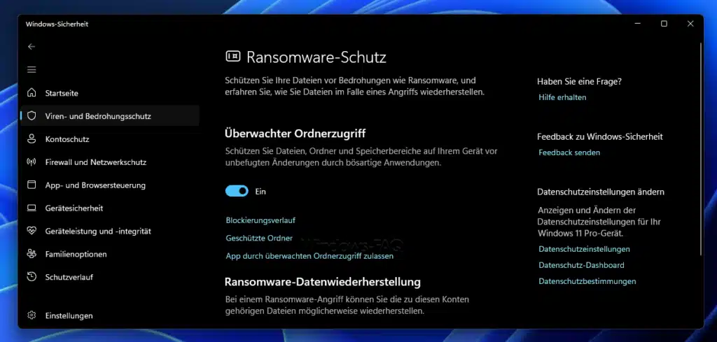 Virenschutz und Ransomware Schutz