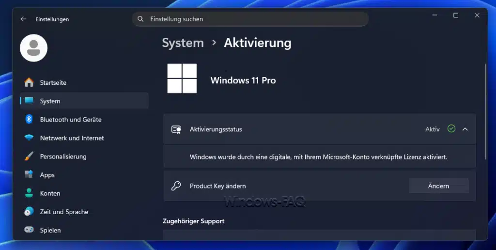 Windows Aktivierung überprüfen