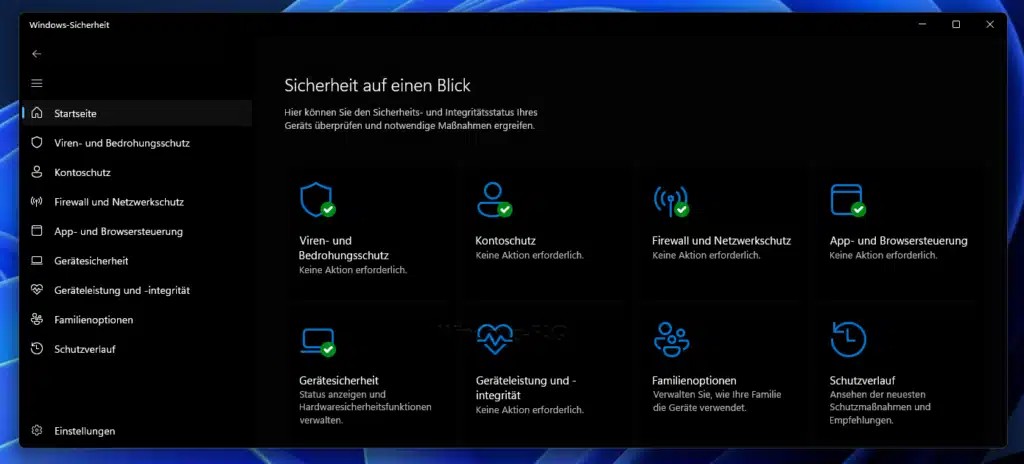 Windows Defender Virenschutz