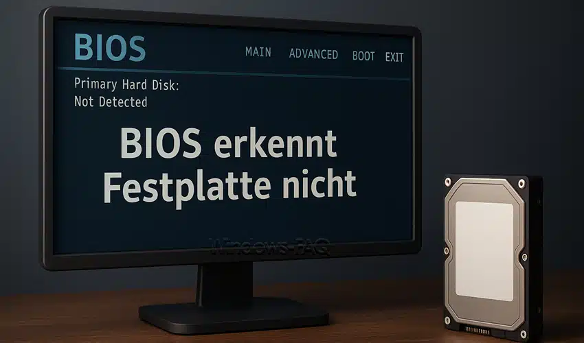 BIOS erkennt Festplatte nicht