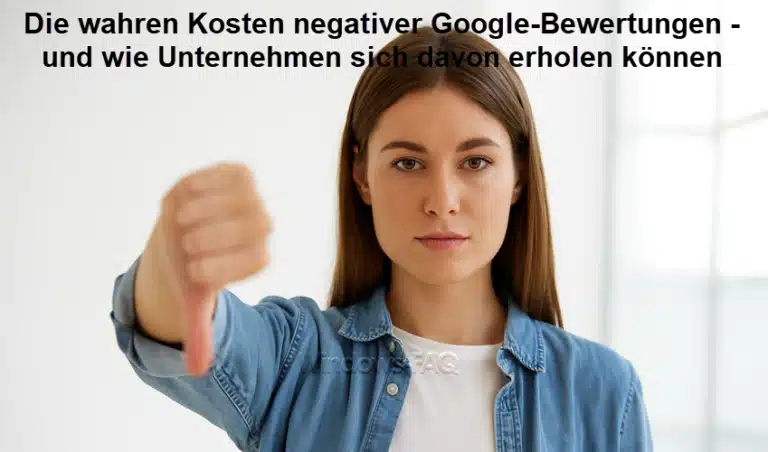 Die wahren Kosten negativer Google-Bewertungen – und wie Unternehmen sich davon erholen können