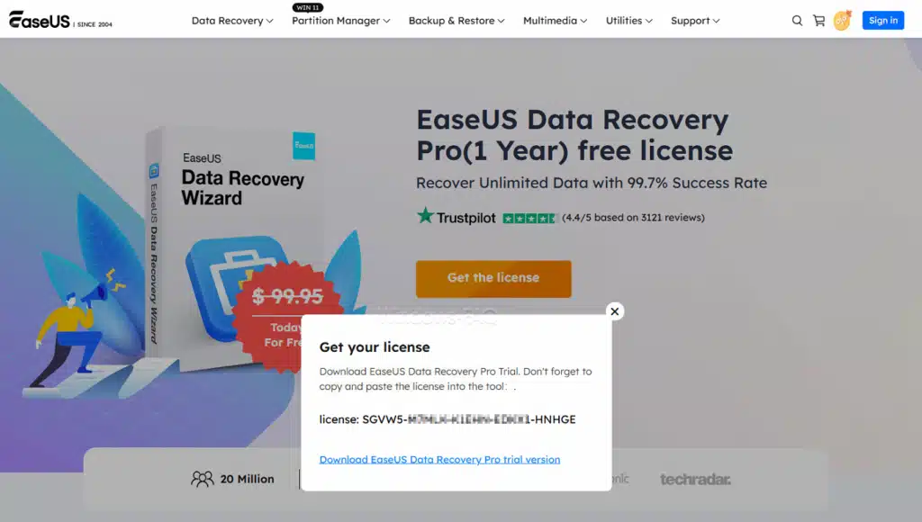 EaseUs Data Recovery Pro Lizenz