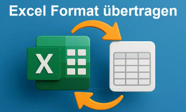 Excel Format übertragen