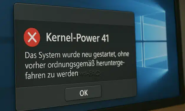 Kernel Power 41 Windows Fehler