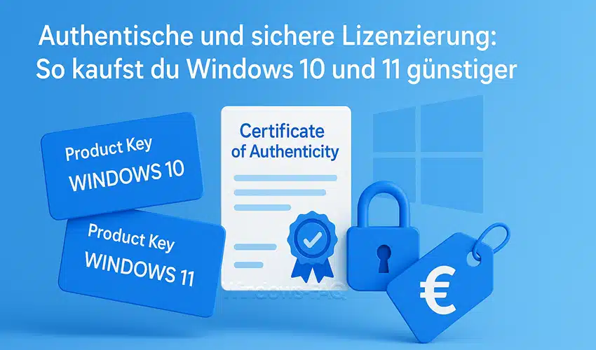 Authentische und sichere Lizenzierung: So kaufst du Windows 10 und 11 günstiger