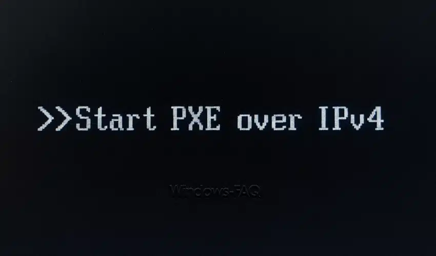 Start PXE over IPv4