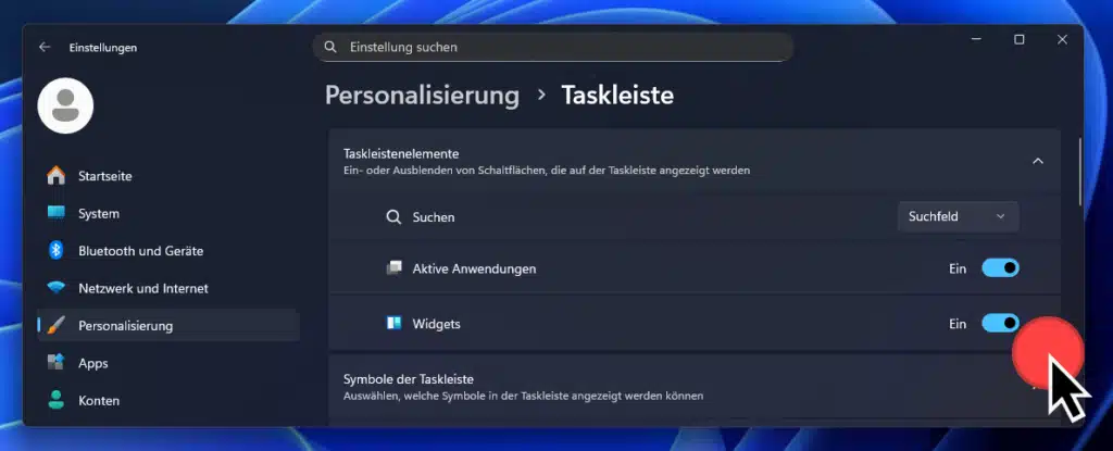 Windows 11 Widgets hinzufügen