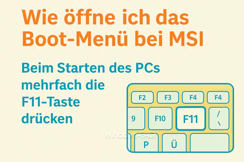 Wie öffne ich das Boot-Menü bei MSI
