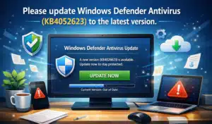 Please update Windows Defender Antivirus to the latest version.