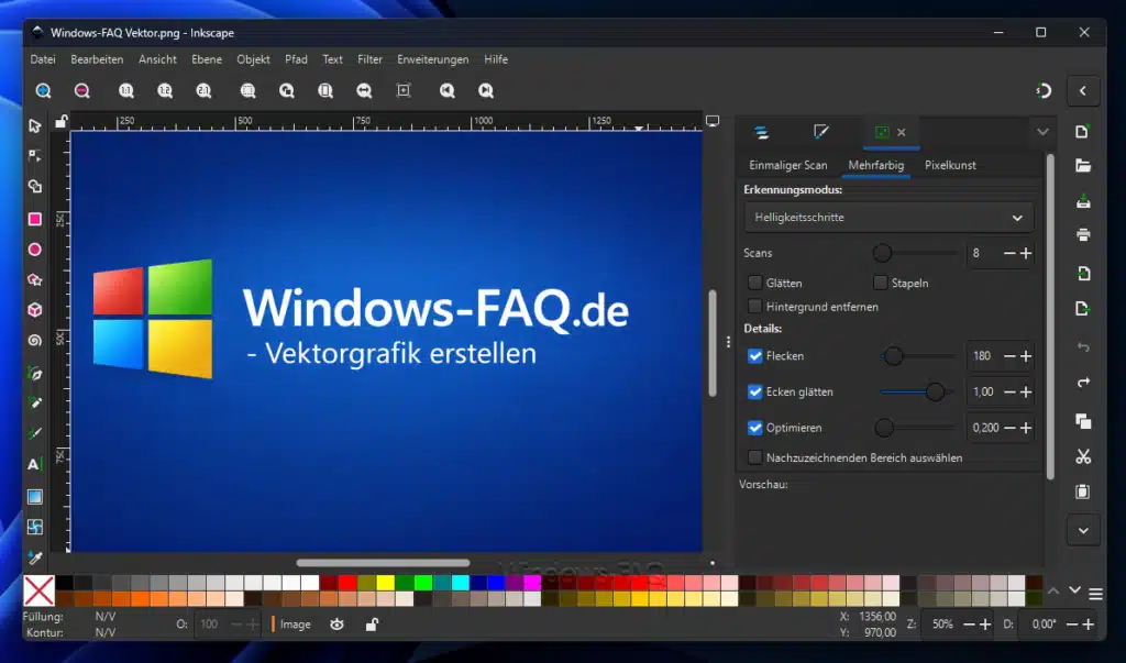 Bild in Vektorgrafik umwandeln