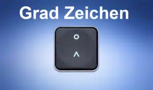 Grad Zeichen