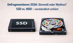 Defragmentieren 2026: Sinnvoll oder Mythos? SSD vs. HDD – verständlich erklärt