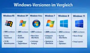 Windows-Versionen im Vergleich