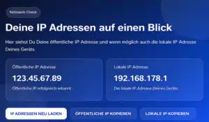 IP-Adresse im Netzwerk finden