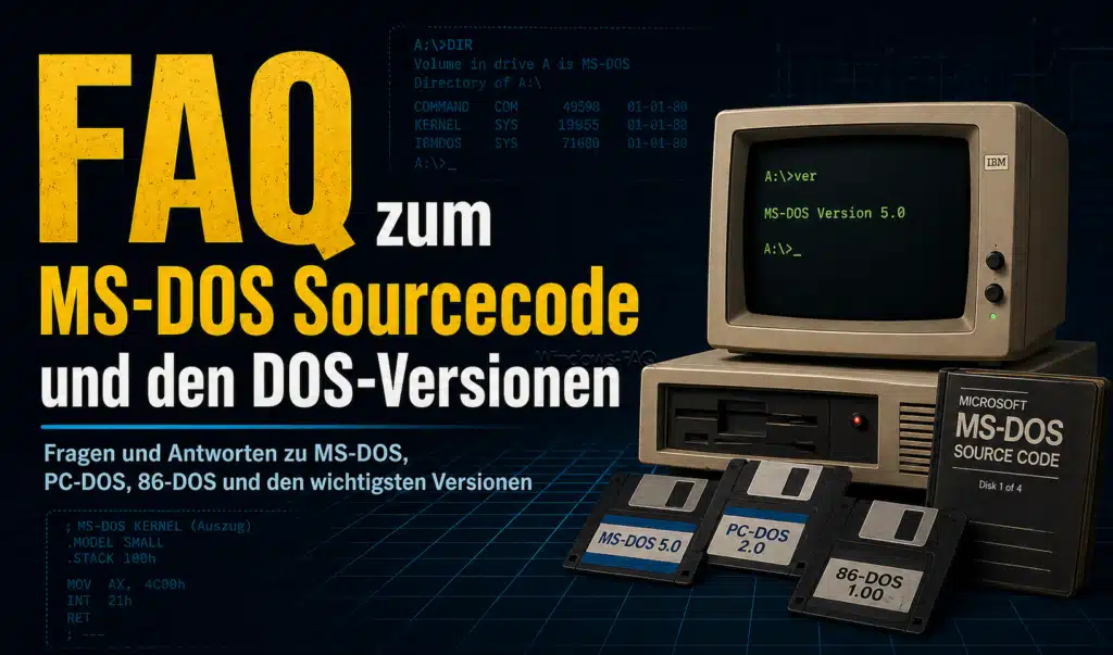 FAQ zum MS-DOS Sourcecode und den DOS-Versionen