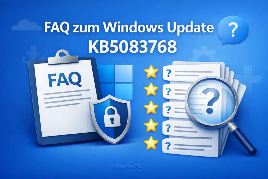 FAQ zum Windows 11 Update KB5083768