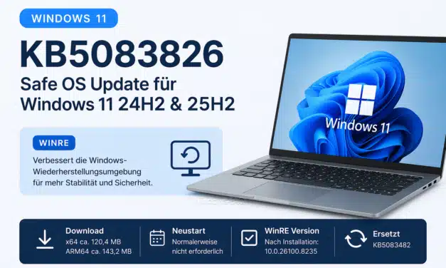 KB5083826 für Windows 11 24H2 und 25H2: Was das Safe OS Update wirklich macht