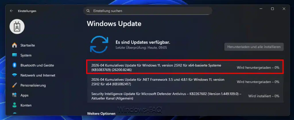 Update KB5083769 Download Installation