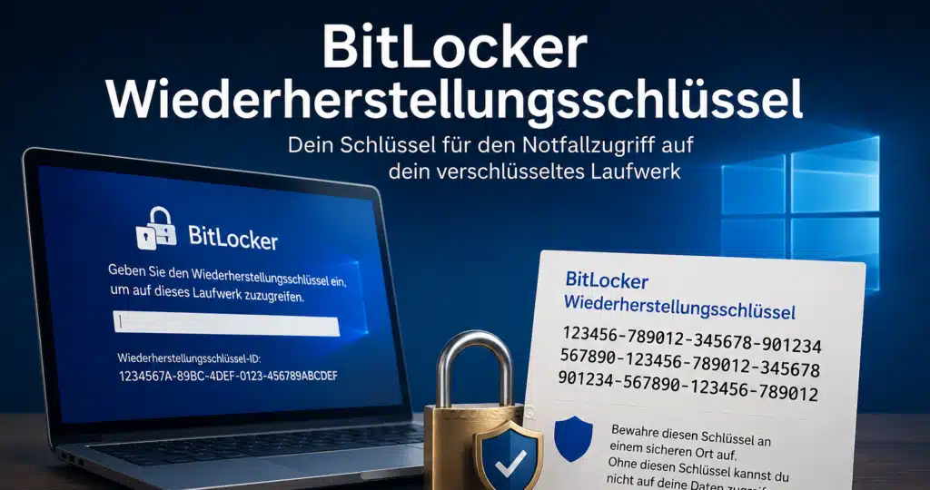 BitLocker Wiederherstellungsschlüssel - Den Schlüssel an einem sicheren Ort speichern
