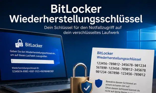 BitLocker Wiederherstellungsschlüssel finden und sicher speichern