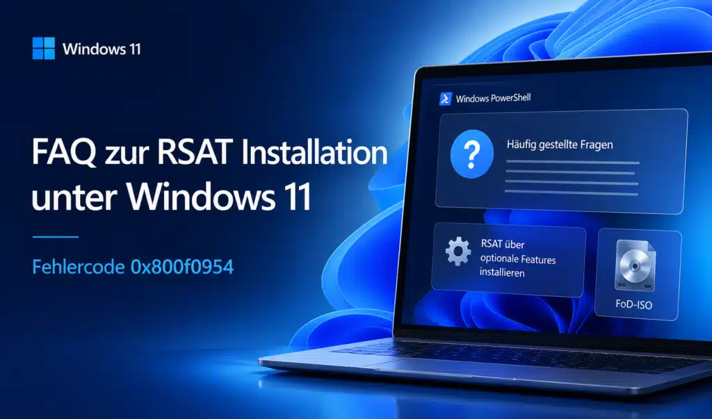 FAQ zur RSAT Installation unter Windows 11 und zum Fehlercode 0x800f0954 