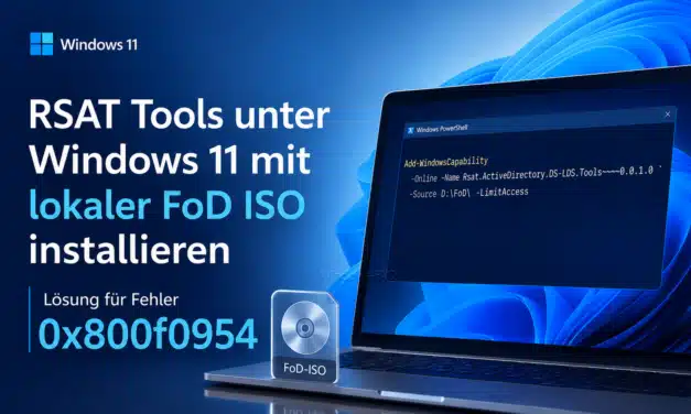 RSAT Tools unter Windows 11 installieren trotz Fehler 0x800f0954