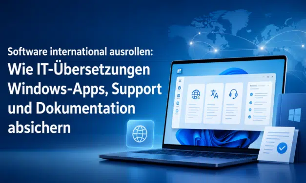 Software international ausrollen: Wie IT-Übersetzungen Windows-Apps, Support und Dokumentation absichern