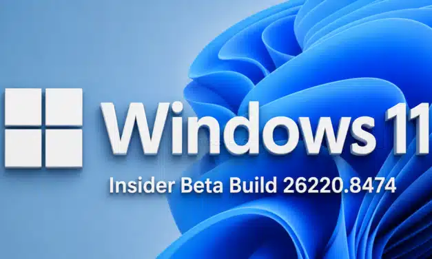 Windows 11 Insider Beta Build 26220.8474 – Neues für  Spracheingabe, Explorer, DISM und SSDP.
