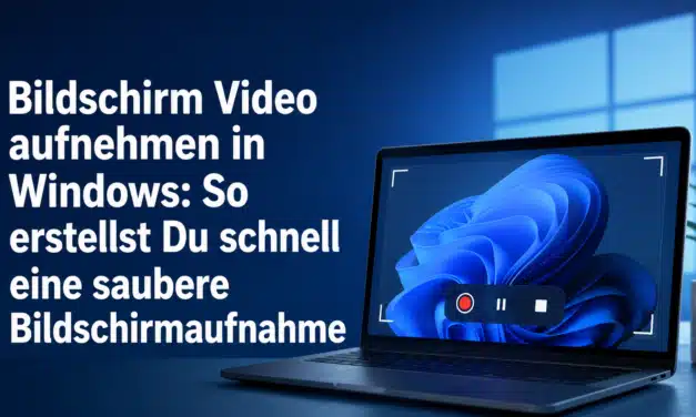 Bildschirm Video aufnehmen in Windows: So erstellst Du schnell eine saubere Bildschirmaufnahme
