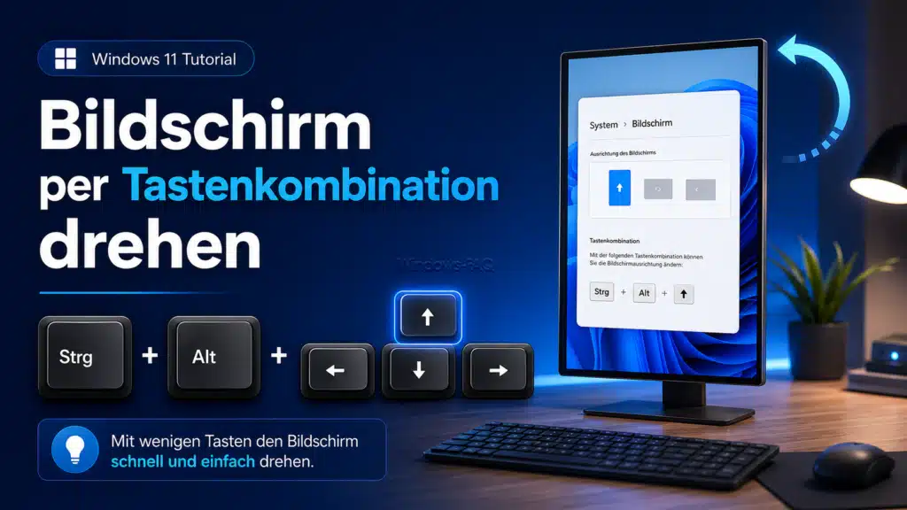 Bildschirm per Tastenkombination drehen