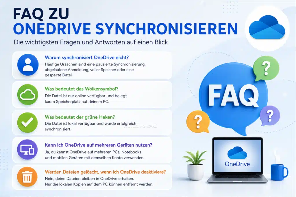 FAQ zu OneDrive synchronisieren