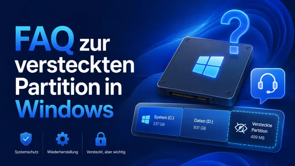 FAQ zur versteckten Partition in Windows