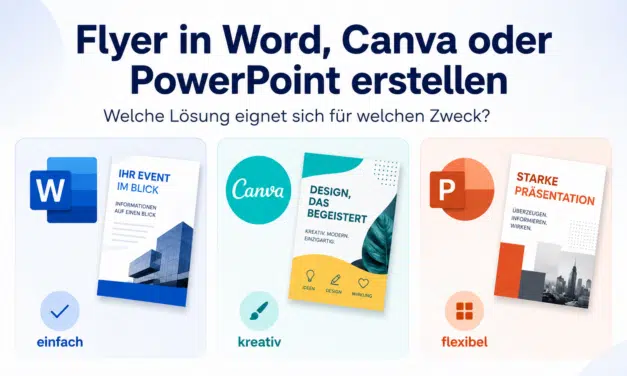 Flyer in Word, Canva oder PowerPoint erstellen: Welche Lösung eignet sich für welchen Zweck?