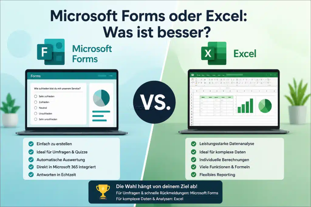 Microsoft Forms oder Excel: Was ist besser?