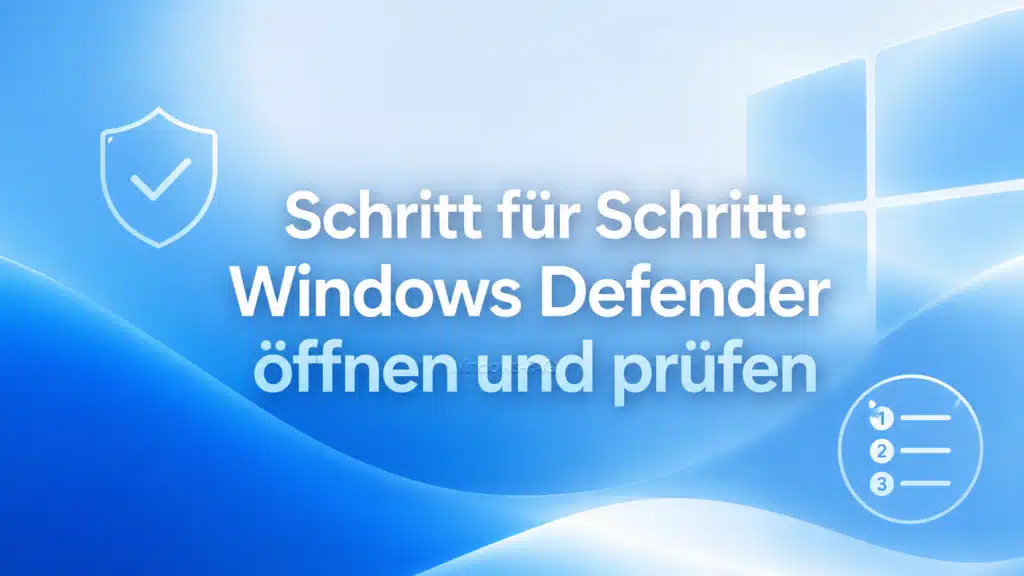 Schritt für Schritt: Windows Defender öffnen und prüfen